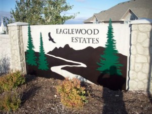 laser cut estate signs