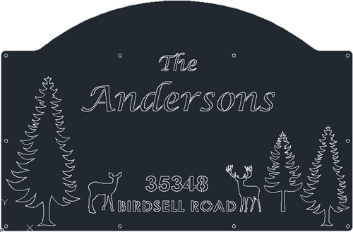 name custom metal sign